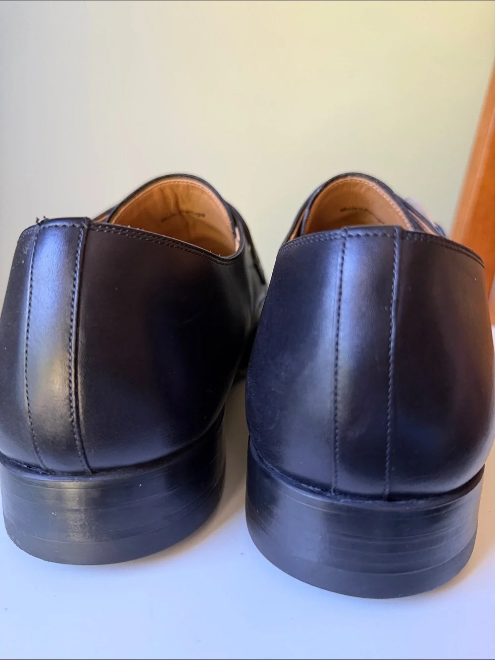 Magnanni Black Leather Monk Strap Dress Shoes Single Monk Buckle Oxford Portugal